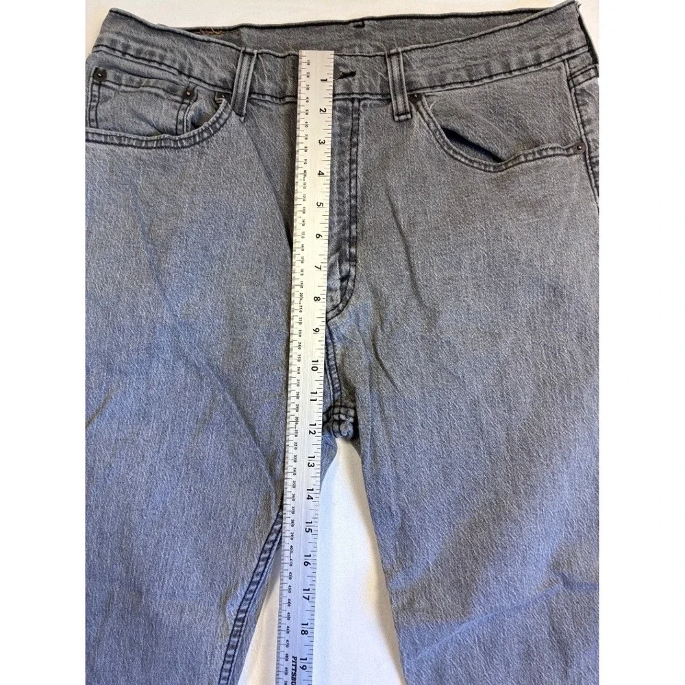 Levi's 505 Men's Gray Wash Straight Leg Jeans W34 L30 Regular Fit